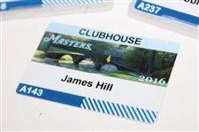 2016, 2017 & 2018 Masters Tournament Clubhouse Badges