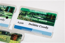 2007, 2008 & 2009 Masters Tournament Clubhouse Badges
