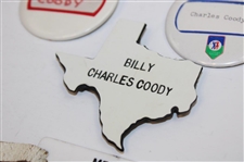 Five (5) Charles Coody Various Contestant Badges
