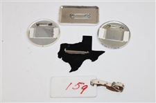 Five (5) Charles Coody Various Contestant Badges