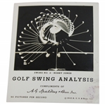 1940 Bobby Jones 'Golf Swing Analysis' Spalding Edgerton Study Photo Card Advertisement