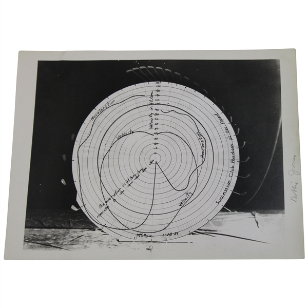 Original 1938 Bobby Jones Edgerton Study Patent Image w/ Stamp
