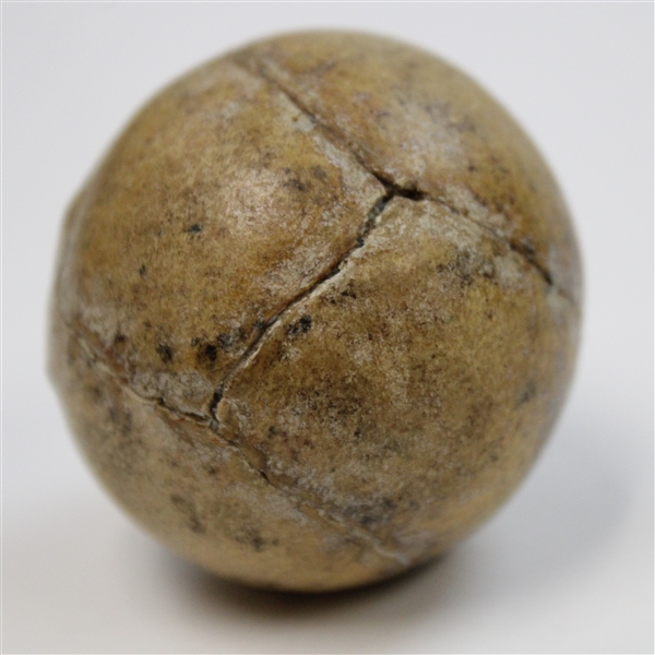c1840s Leather Feathery Golf Ball in Great Condition