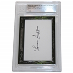 Louise Suggs 2013 Legends Of The Links Leaf Cut Signature Card Beckett Slabbed 1 Of 2 w/Box