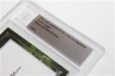 Louise Suggs 2013 Legends Of The Links Leaf Cut Signature Card Beckett Slabbed 1 Of 2 w/Box