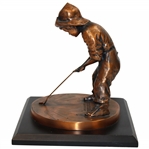 Pinehurst Country Club Balfour Putter Boy Bronze Sundial Statue