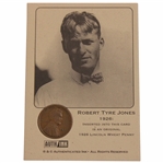 Bobby Jones Authenticated Ink 1926 Penny Card