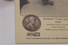 Bobby Jones Authenticated Ink 1926 Penny Card
