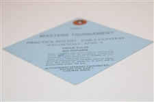 Jack Nicklaus Signed 1986 Masters Par 3 Contest Ticket #03789 JSA ALOA