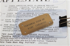Babe 'Didrickson' Zaharias’ Personal Model MacGregor 3-Iron with Auction Program & Tag - Attributed