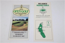 Six (6) Open Championship, US Open & PGA Championship Map Guides/Pairing Sheets