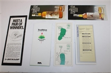 Six (6) Open Championship, US Open & PGA Championship Map Guides/Pairing Sheets