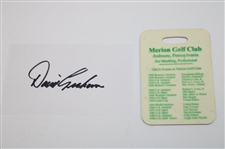 David Graham Signed Merion GC East Course Scorecard & Index Card w/1981 US Open Ticket Info & Bag Tag