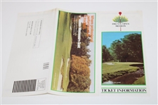 David Graham Signed Merion GC East Course Scorecard & Index Card w/1981 US Open Ticket Info & Bag Tag