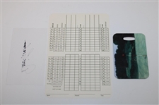 David Graham Signed Merion GC East Course Scorecard & Index Card w/1981 US Open Ticket Info & Bag Tag