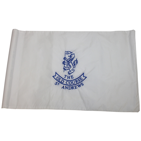 St. Andrews The Old Course Embroidered White Course Flag 