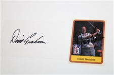 David Graham Signed SI Magazines (x2), Card, Index Card & 2013 US Open at Merion Photo JSA ALOA