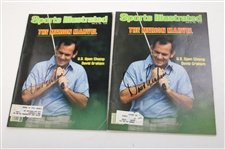 David Graham Signed SI Magazines (x2), Card, Index Card & 2013 US Open at Merion Photo JSA ALOA