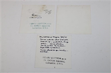Three (3) Henry Cotton Photos