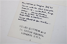 Three (3) Henry Cotton Photos