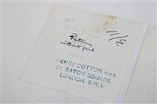 Three (3) Henry Cotton Photos