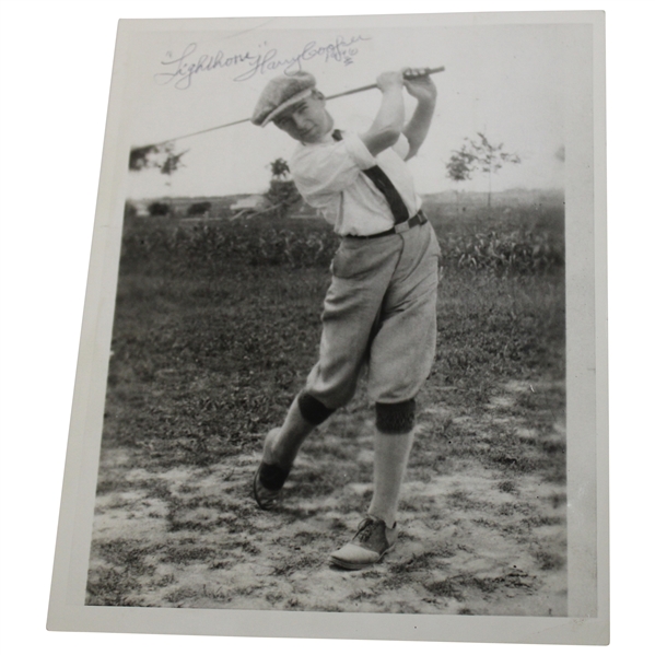 Lighthorse Harry Cooper Signed 1937 Press Photo w/1996 JSA ALOA