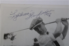 Lighthorse Harry Cooper Signed 1937 Press Photo w/'1996' JSA ALOA