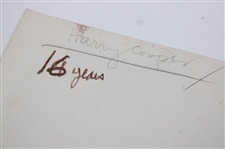 Lighthorse Harry Cooper Signed 1937 Press Photo w/'1996' JSA ALOA