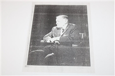 Bobby Jones' Personal Photo w/Richard Gordin Letter Stating Received from Secretary Jean Marshall