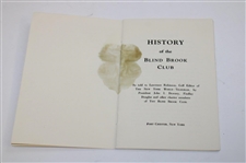 History Of The Blind Brook Club & Golf In Maine Booklet w/Bremen Country Club Scorecard