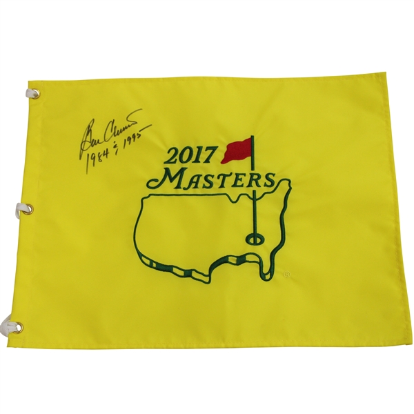 Ben Crenshaw Signed 2017 Masters Embroidered Flag w/Years Won JSA ALOA
