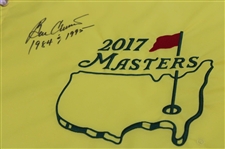 Ben Crenshaw Signed 2017 Masters Embroidered Flag w/Years Won JSA ALOA