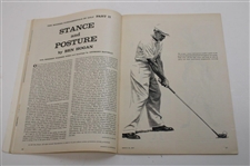 1957 March Sports Illustrated Magazine With 'Stance And Posture' Article By Ben Hogan