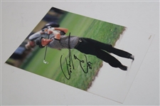Greg Norman Signed Post-Swing Bunker Shot J. Warren Photo JSA ALOA