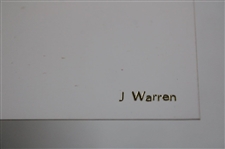 Greg Norman Signed Post-Swing Bunker Shot J. Warren Photo JSA ALOA
