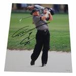 Greg Norman Signed Post-Swing Bunker Shot J. Warren Photo JSA ALOA