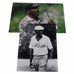 Two (2) Calvin Peete Signed Photos JSA ALOA