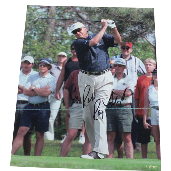 Ray Floyd Signed Post-Swing Photo - Personalized JSA ALOA