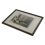 Harry Vardon Signed Mid-Swing Original Photo Dated 1933 - Framed JSA FULL #YY97646