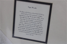 Tiger Woods 1997 Rookie of Year Pro Tour Presentation w/Photo - Framed