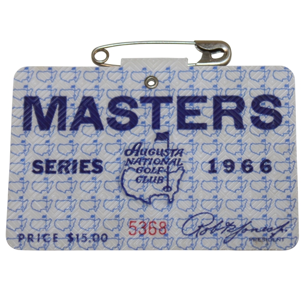 1966 Masters Tournament SERIES Badge #5368 - Jack Nicklaus Winner