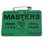 1968 Masters Tournament SERIES Badge #6202 - Bob Goalby Winner