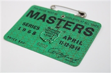 1968 Masters Tournament SERIES Badge #6202 - Bob Goalby Winner