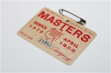 1970 Masters Tournament SERIES Badge #18985 - Billy Casper Winner