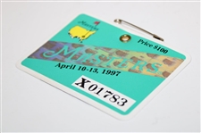 1997 Masters Tournament SERIES Badge #01783- Tiger Woods Winner