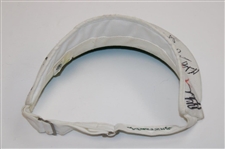 Mickelson, Faldo, Zoeller, Player, Watson & Others Signed Masters Visor JSA ALOA