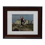 Jack Nicklaus Signed Photo Waving On Swilken Bridge - Framed JSA ALOA 