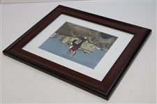 Jack Nicklaus Signed Photo Waving On Swilken Bridge - Framed JSA ALOA 