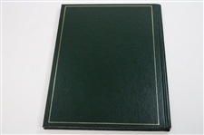 Jack Nicklaus Signed 1986 Masters Tournament Green Annual Book JSA ALOA