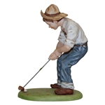 Pinehurst Golf Club Putter Boy Benedictine Ceramic Statue
